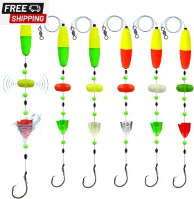 Damidel 726085023597 6pcs Catfish Fishing Rigs Ready Kit 2 In 1 Rotating Rattles/double Rattles Beads Damidel 726085023597 6pcs Catfish Fishing Rigs Ready Kit 2 In 1 Rotating Rattles/double Rattles Beads