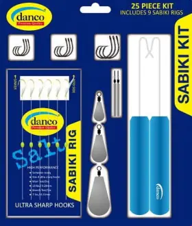 Danco 810047714668 Sports Sabiki Rig Fishing Terminal Tackle Kit 25 Pc With 9