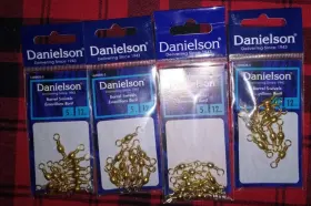 Danielson 032054006691 4 Pks Barrel Swivels Size 5 - 12 Per Pack Fishing-equipment 1600gr-5 Danielson 032054006691 4 Pks Barrel Swivels Size 5 - 12 Per Pack Fishing-equipment 1600gr-5