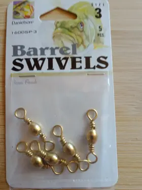 Danielson 1600sp-3 60 Barrel Swivels - Size #3 Lot Of 12 Packages 5 Pieces New