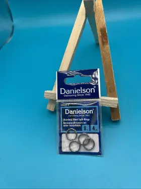 Danielson 2000sp8 20 Stainless Steel Split Rings 5 Packs Of 4 Size #8 #2000sp8 Nos Danielson 2000sp8 20 Stainless Steel Split Rings 5 Packs Of 4 Size #8 #2000sp8 Nos