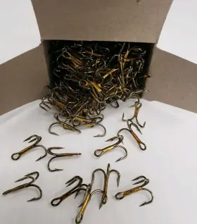 Danielson 572gr-4 144 Count Bronze Treble Hooks Size #4 Quality Pcs. Bulk Danielson 572gr-4 144 Count Bronze Treble Hooks Size #4 Quality Pcs. Bulk