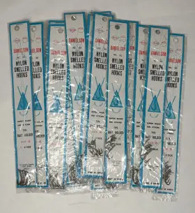 Danielson 6320 Lot Of 14 Packs 6 Each Size Snelled Hooks Nos Danielson 6320 Lot Of 14 Packs 6 Each Size Snelled Hooks Nos