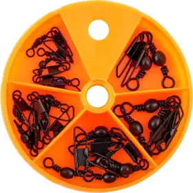 Danielson D1009 20-piece Fishing Barrel Swivel Assortment With Safety Snap