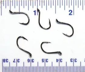 Danielson Hcbobn-8 1000 Hcbobn Black Chrome Octopus Fish Hooks Size 8