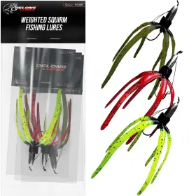 Delong Lures 850051140176 The Squirm Fishing - Ultimate Bass Kit Weighted Jigs Delong Lures 850051140176 The Squirm Fishing - Ultimate Bass Kit Weighted Jigs