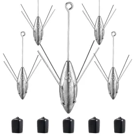 Devitrye 6a-5q3i-5pac 5 Pcs Sputnik Sinker Fishing Weights 4 Oz Surf For Ocean Sea Sand Fis Devitrye 6a-5q3i-5pac 5 Pcs Sputnik Sinker Fishing Weights 4 Oz Surf For Ocean Sea Sand Fis