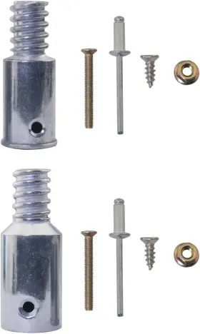 Dgbrsm 55261-ptteo-2 2pcs Threaded Tip Replacement Kit For Extension Poles Repairing Dgbrsm 55261-ptteo-2 2pcs Threaded Tip Replacement Kit For Extension Poles Repairing