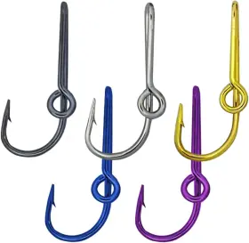 Dhatmyc 744110863437 5pcs Gold Fish Hook Hats Pins Decal Hooks For Cap Hat Tie Clasp Money Clip