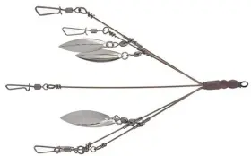 Diamond 841496145192 Umbrella Rig Bladed 3.5ftft Tight Wad Nickel 5 Arm 4 Blade A-rig Diamond 841496145192 Umbrella Rig Bladed 3.5ftft Tight Wad Nickel 5 Arm 4 Blade A-rig