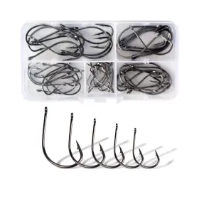 Dingbear 161874014167 50pcs Combination Saltwater Freshwater Military High Carbon Steel Fishing Hooks