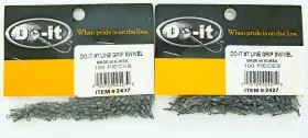 Do-it 025724024279 Do-it #7 Line Grip Swivels Lot Of 2 Packs 200 Pieces For Dropshot Weights Do-it 025724024279 Do-it #7 Line Grip Swivels Lot Of 2 Packs 200 Pieces For Dropshot Weights