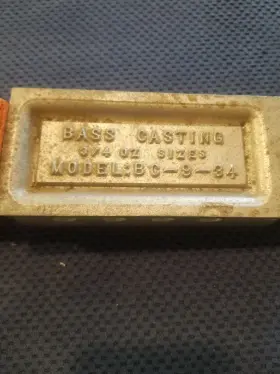 Do-it Bc-9-34 3257 Do-it Bass Casting 9ea Of 3/4 Oz Lead Mold Used Good Shape