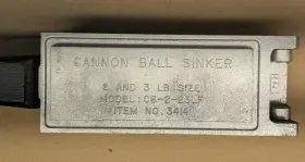 Do-it Cb-2-23lf Cannon Ball Sinker Mold D.3414 2&3 Pound Cavities