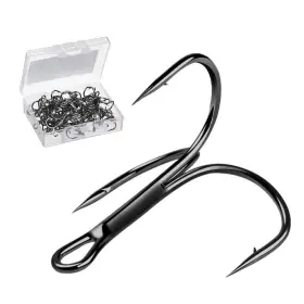 Donql 714890954564 Fishing Hooks Treble Hook High Carbon Steel Super Sharp Solid Tr