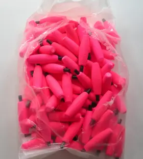 Dorman C200p-100 Comal C200-p-100 2 Inch X 9/16 Pink Torpedo Float With Pegs Inserted Bag Of 100