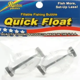 Double X Tackle 089031765423 Rqf-35-2c 2pk Poly Bag Quick Float Medium Clear - D40