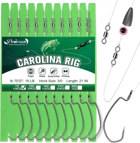 Dovesun 313101928938 10/5pcs Ready Tied Carolina Rig Kit For Bass Fishing Catfish Dovesun 313101928938 10/5pcs Ready Tied Carolina Rig Kit For Bass Fishing Catfish