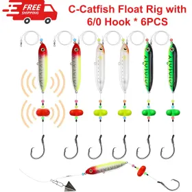 Dovesun 63841455 Catfish Float Rigs With Rattles Rattling Tackle 6 Pcs Durable Dovesun 63841455 Catfish Float Rigs With Rattles Rattling Tackle 6 Pcs Durable