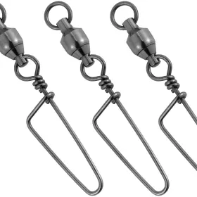 Dr.fish 701142533608 Dr.fish 20 Pack Ball Bearing Snap Swivels Fishing Tackle Coastlock Swive
