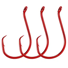 Dr.fish B0ffbd1jj1 Dr.fish 100pk Octopus Circle Hooks Salt And Freshwater Fishing #8- Brand New