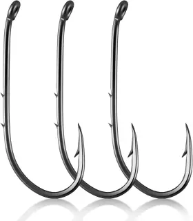 Dr.fish Dftho28 Q100 Dr.fish 100 Pack Baitholder Hooks Live Bait Hook High Carbon Steel Black Nickel