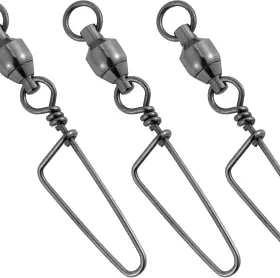 Dr.fish Dftsyna 50pcs Fishing Clips Terminal Tackle Line Lure Leader Connector Accesories