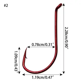 Dr.fish Drcnthoe12abcde 50/100x Fishing Octopus Hooks Red Barbed Sharp Off-shore Sturgeon Shark Trout Dr.fish Drcnthoe12abcde 50/100x Fishing Octopus Hooks Red Barbed Sharp Off-shore Sturgeon Shark Trout
