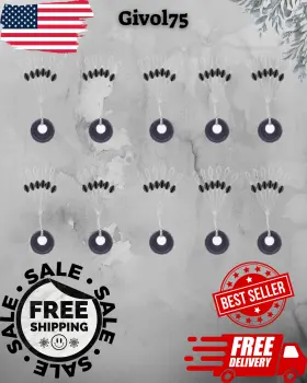 Drchoer 034948590019 1200 Pcs Fishing Rubber 6 In 1 Float Sinker Stops Black Oval M Drchoer 034948590019 1200 Pcs Fishing Rubber 6 In 1 Float Sinker Stops Black Oval M