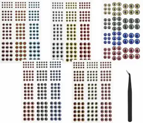 Drchoer 726672116084 Fish Eyes For Lures Making - Fishing Lure Eye 3mm 4mm 5mm 6mm Color