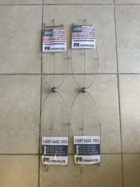 Dredge Barz 3658 Fish Razr 32 Inch Light Bar .093 - 6 Arm With Loops Bundle
