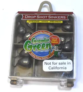 Drop Shot Sinkers 038775036085 Pro Gremlin Green Premium Steel Eco Friendly 14 Pack Set Drop Shot Sinkers 038775036085 Pro Gremlin Green Premium Steel Eco Friendly 14 Pack Set
