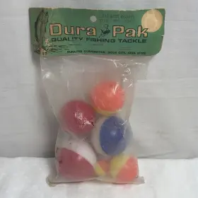 Dura Pak Floats1 Fishing Bobbers 7 Round Rare Red White Blue Striped Plastic Snap On Dura Pak Floats1 Fishing Bobbers 7 Round Rare Red White Blue Striped Plastic Snap On