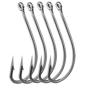 Dyxssm 760094486394 Fishing Hooks 2/0# 150pcs Saltwater Freshwater Circle Octopus Forged Long