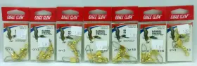 Eagle Claw 01041-019 Barrel Swivel With Safety Snap Size 1/0 7 Packs Of 2 Sbsb-1/0