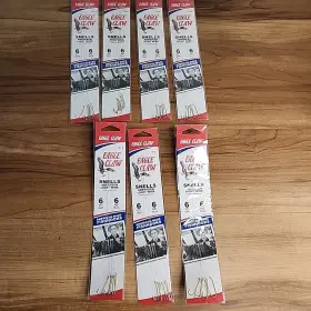 Eagle Claw 047708001250 Snells Aberdeen 7 Packs Snelled Fish Hooks Size 6 New 121-6 42 Hook Eagle Claw 047708001250 Snells Aberdeen 7 Packs Snelled Fish Hooks Size 6 New 121-6 42 Hook