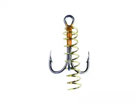 Eagle Claw 047708121293 2x Soft Bait With Spring Treble Hook #10 Bronze 3pk