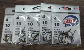 Eagle Claw 047708171120 5 Pks. Lazer Sharp Size 4 10ct. Kahle Anzuelo All-purpose Hooks Eagle Claw 047708171120 5 Pks. Lazer Sharp Size 4 10ct. Kahle Anzuelo All-purpose Hooks