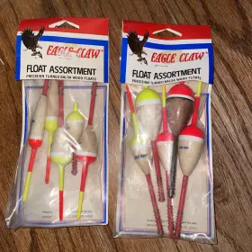 Eagle Claw 047708270632 Balsa Wood Slip Stick Fishing Float 2 Variety Packs Nos New Ec902
