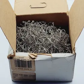 Eagle Claw 047708446525 800 - 90 Jig Hooks 1304 Nm Size 1 Aberdeen Nickel