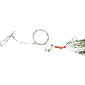 Eagle Claw 047708616577 Lazer Fluke Spinner White Bucktail Rig Eagle Claw 047708616577 Lazer Fluke Spinner White Bucktail Rig