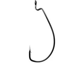 Eagle Claw 047708676021 Trokar Ewg Worm Hook #2/0 Platinum Black 6pk