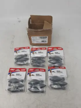 Eagle Claw 047708682398 Wbnks-3 Bank Sinkers 3 Oz Lead Weights Lot Of 6 Packs 18 Total