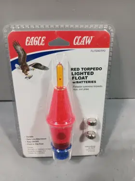 Eagle Claw 047708692571 Red Torpedo Lighted Float