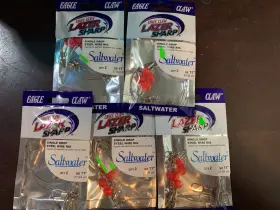 Eagle Claw 047708699310 Steel Wire Rig 11 Inch Single Drop 2-pack Saltwater Lot X5pks Lazer Sharp