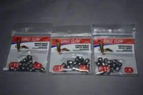 Eagle Claw 047708703154 Removable Split-shot Sinkers Size 4 Count 45 3 Packs Eagle Claw 047708703154 Removable Split-shot Sinkers Size 4 Count 45 3 Packs