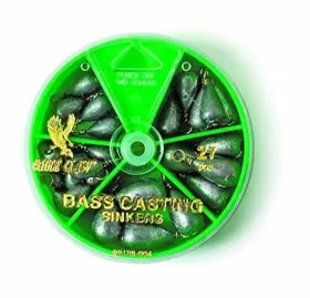 Eagle Claw 047708704878 Bass Casting Sinker Assortment 27 Sinkers Plain Lead Assorted Eagle Claw 047708704878 Bass Casting Sinker Assortment 27 Sinkers Plain Lead Assorted