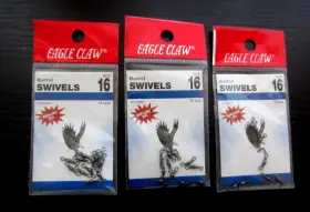 Eagle Claw 047708708166 3 Packages Of 12 Barrel Swivels 01112-016 Size 16 Fishing Tackle Eagle Claw 047708708166 3 Packages Of 12 Barrel Swivels 01112-016 Size 16 Fishing Tackle