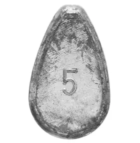 Eagle Claw 047708737739 Wnoroll-5 No Roll Sinker 5 Oz Unpainted 2pk