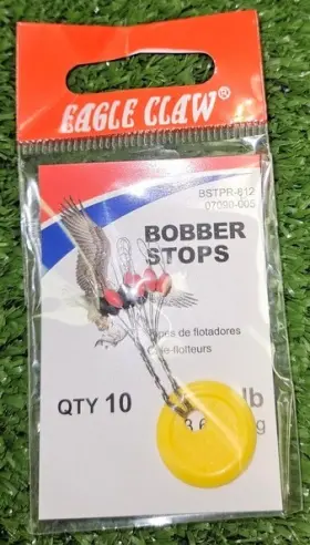 Eagle Claw 07090-005 Bobber Stops Rubber Yellow - 11 Pack